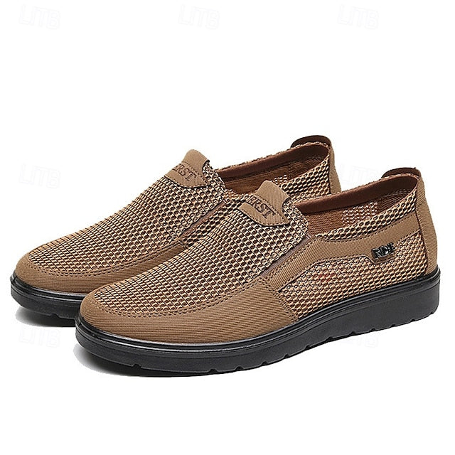 and Sneakers Slip-On Men's Breathable Lightweight Mesh -