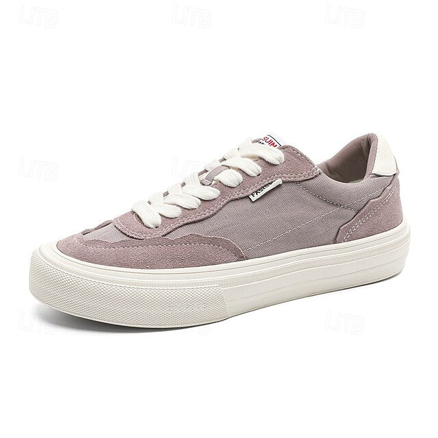 Comfortable Canvas Sneakers Slip Walking Casual Men's Suede