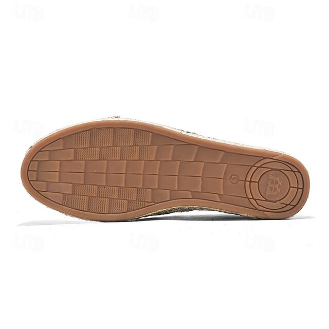 with Red Sole - Espadrille Men's Shoes Jute Slip-On