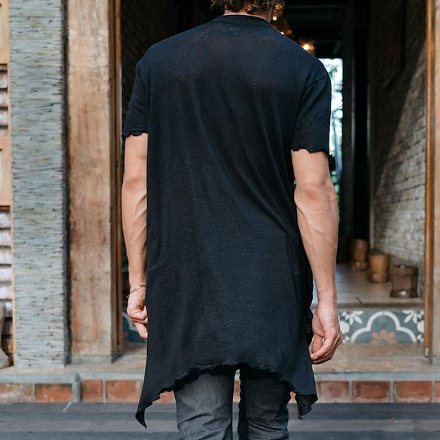 Shirt Beach Button Up Casual Summer Men's