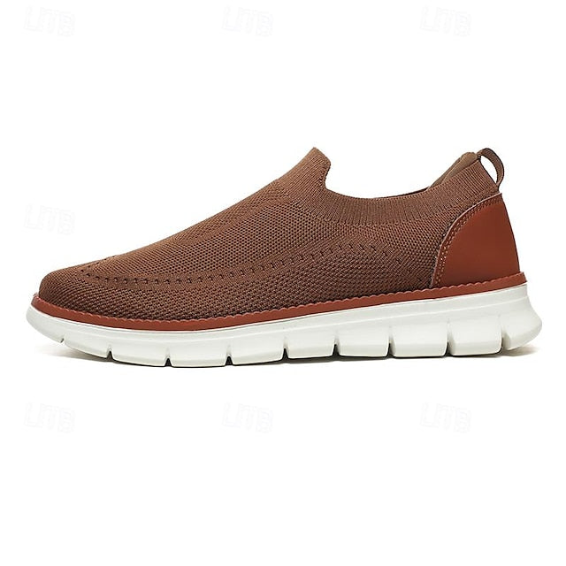 Slip-On Breathable - Knit Sneakers Men's Lightweight