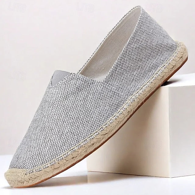 Navy Blue Canvas – Casual Shoes Slip-On Lightweight Men's