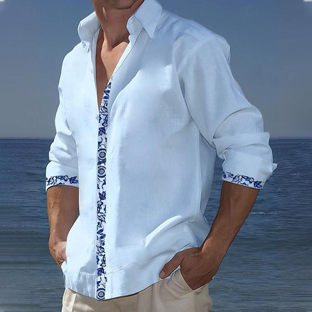 Mandarin Men's Shirt Collar Chinese