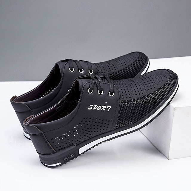 Breathable - with Navy Mesh Shoes Blue Upper Men's Sports