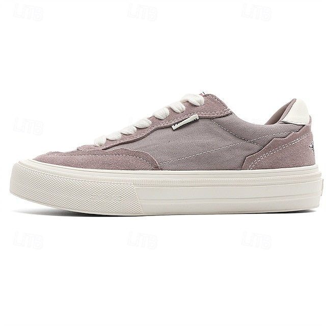 Comfortable Canvas Sneakers Slip Walking Casual Men's Suede