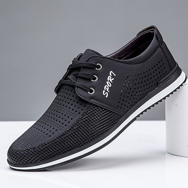 Breathable - with Navy Mesh Shoes Blue Upper Men's Sports