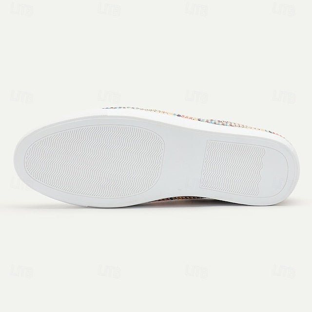 – Multicolor Sneakers Men's Nylon Trendy Woven Knit