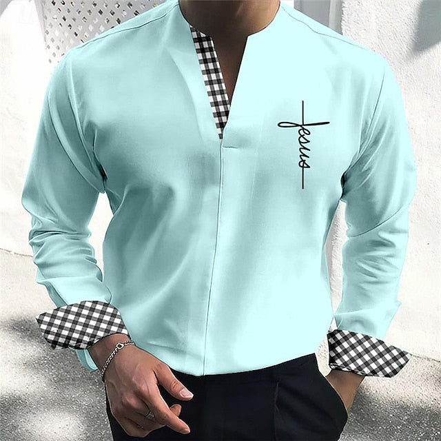 Up Beach Summer Shirt Casual Button Men's