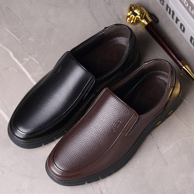 Leather Slip-On Penny Classic Men's Loafers – Tan Suede