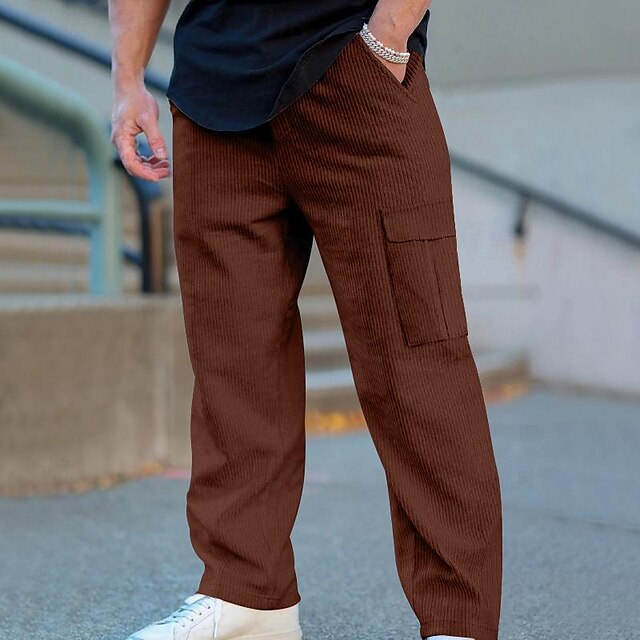 Drawstring Men's Tactical Trousers Cargo Pants