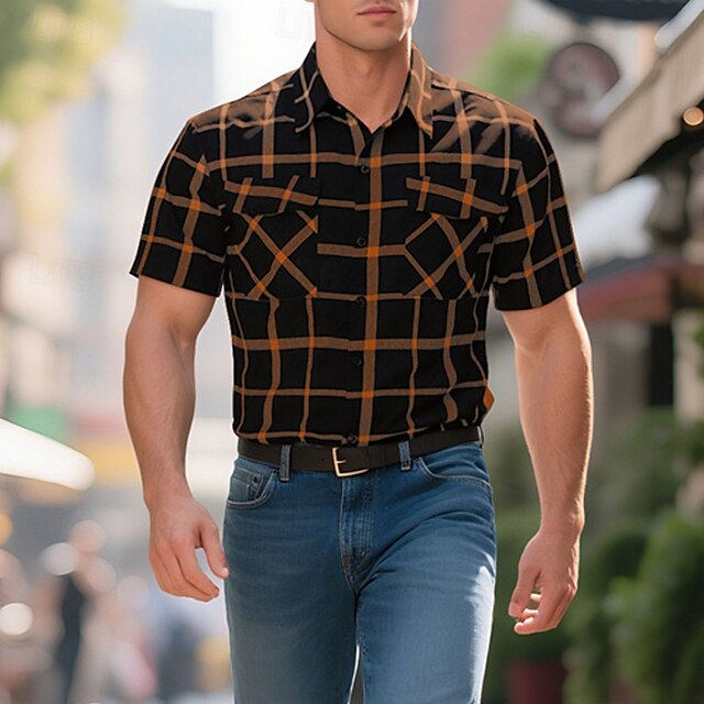 Men's Button Beach Up Summer Casual Shirt