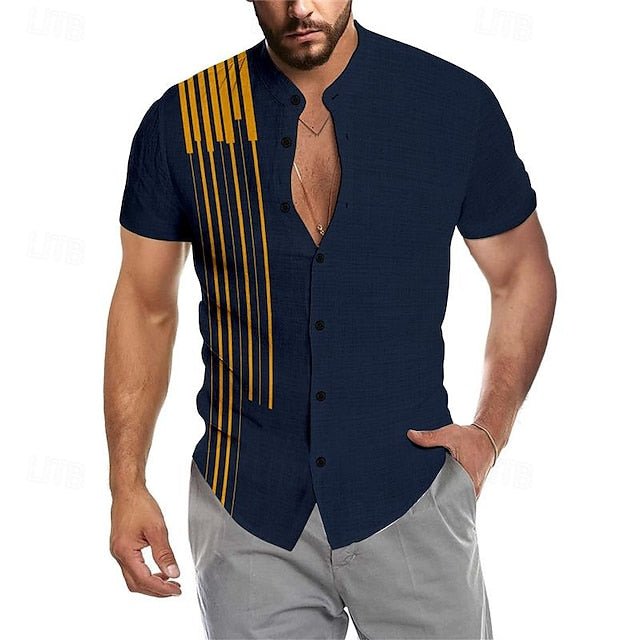 Mandarin Men's Shirt Collar Chinese