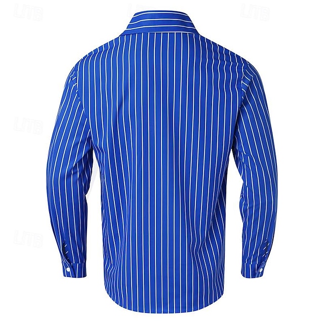 Men's Button Casual Up Shirt Pink Summer