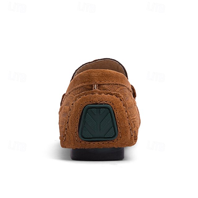Tassel Men's and Faux with Loafers Brown Suede Detail