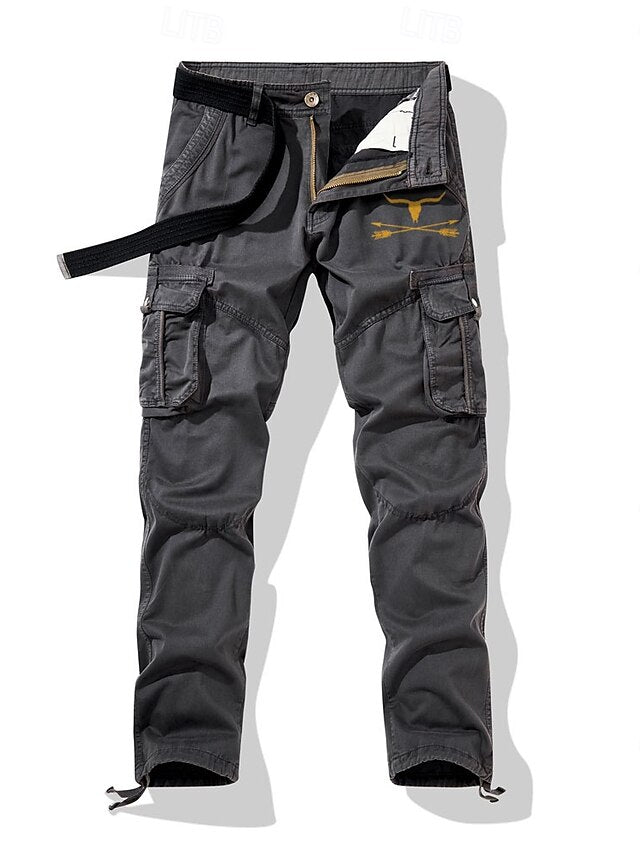 Trousers Work Cargo Pocket Pants Men's Multi