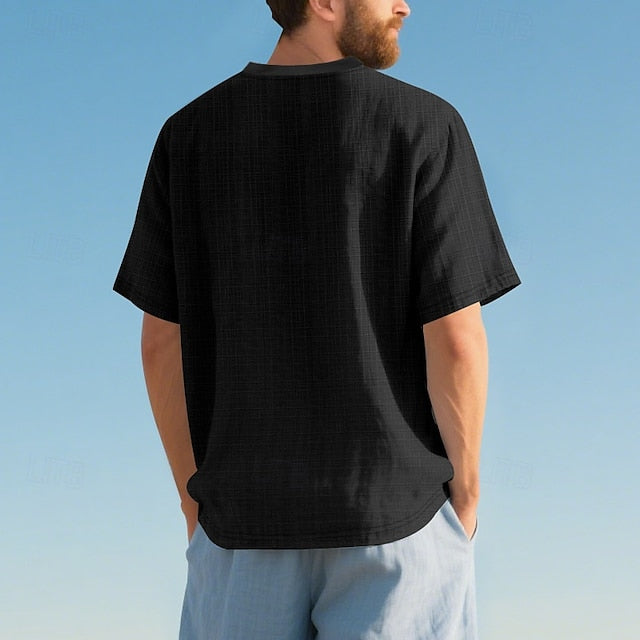 Up Summer Button Casual Beach Shirt Men's