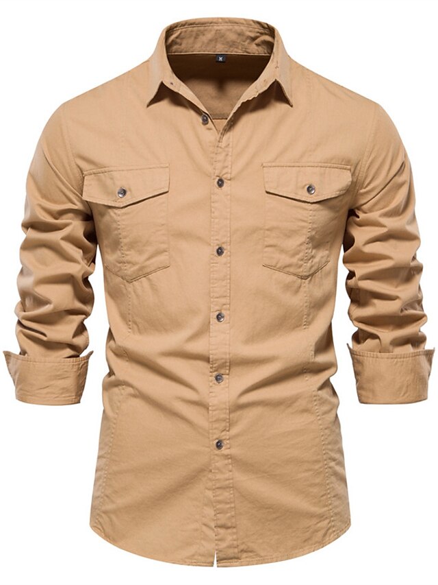 Button Shirt Up Men's Blue Black Casual Navy