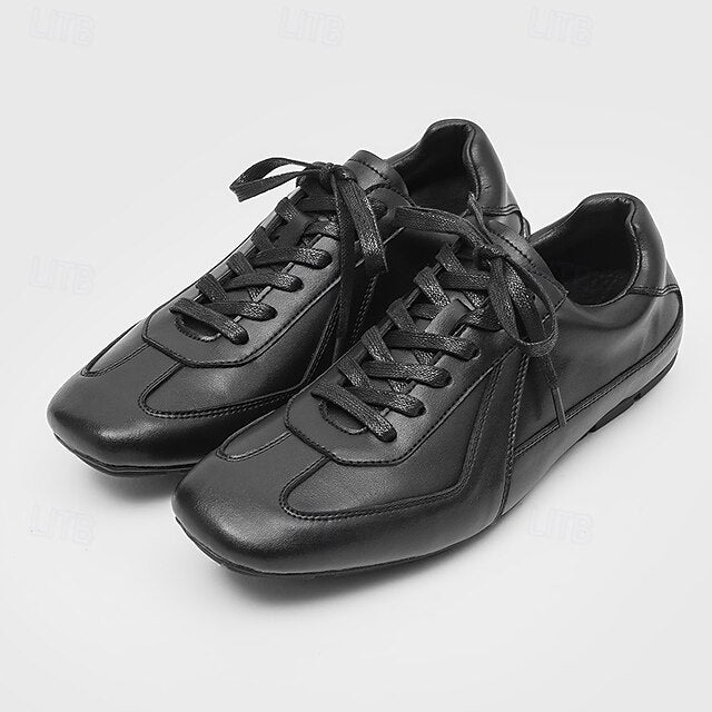 Men's with Rubber White Brown Sneakers Sole Suede Dark