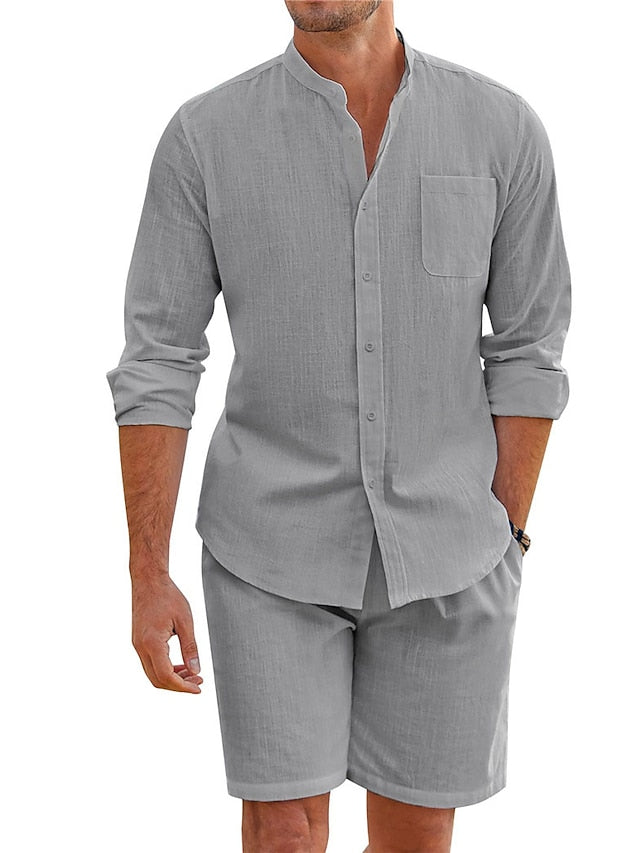 Shirt Collar Piece 2 Men's Mandarin Chinese