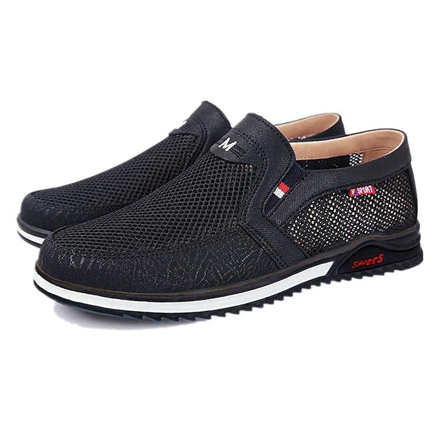 Slip-Ons Men's Shoes Flyknit Walking Loafers Casual