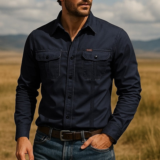 Button Beach Men's Casual Up Shirt Summer