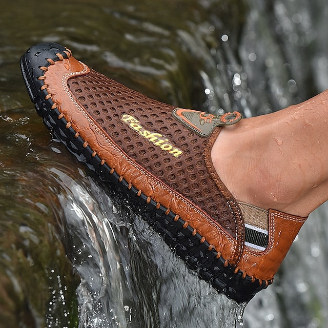 Casual Men's Shoes Mesh Lightweight Slip-On Breathable –