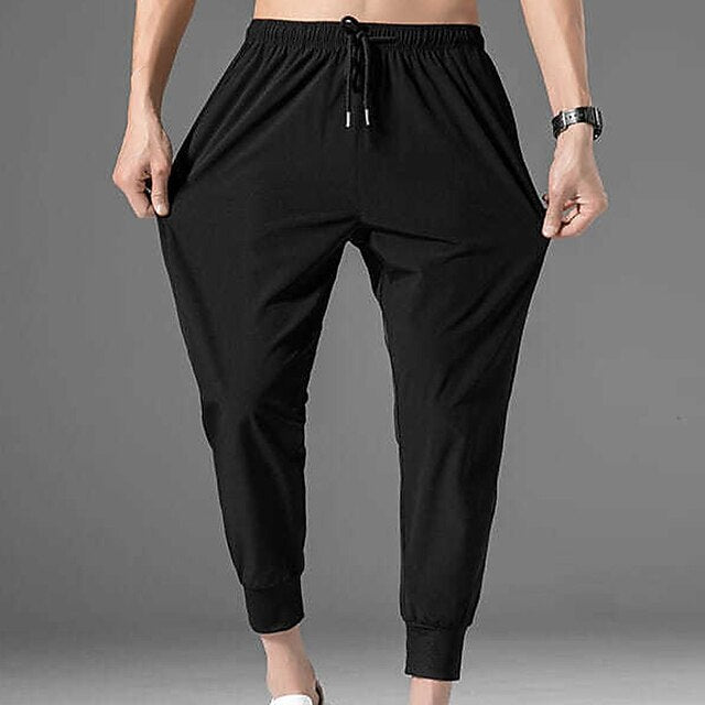 Men's Pants Pocket Cropped Casual Athletic