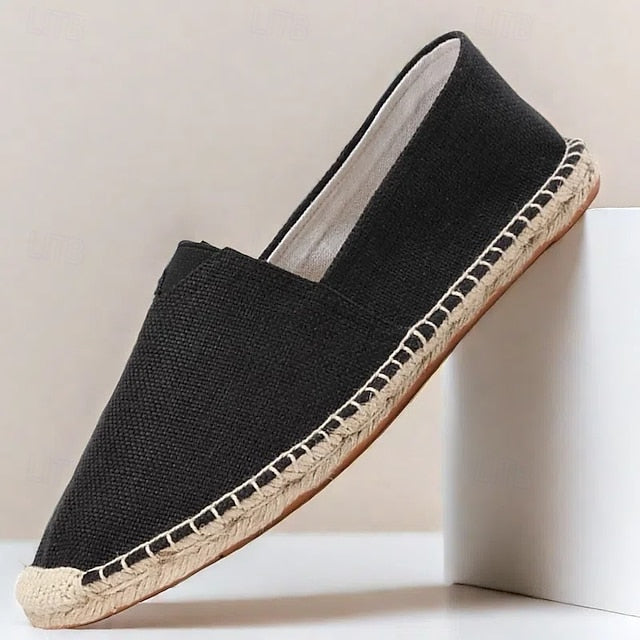 Navy Blue Canvas – Casual Shoes Slip-On Lightweight Men's
