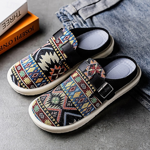 Adjustable with – Slip-On Strap Grey Men's Shoes Walking