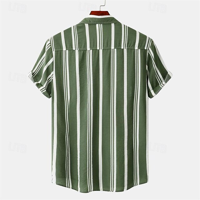 Men's Casual Beach Up Button Summer Shirt