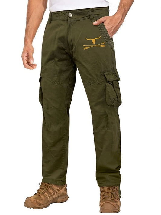 Trousers Work Cargo Pocket Pants Men's Multi