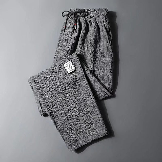 Pants Elastic Men's Drawstring Trousers Casual Joggers
