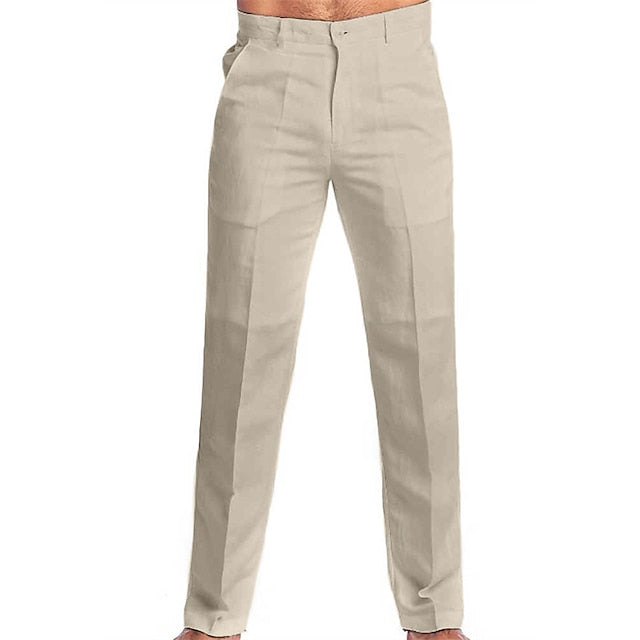 Dress Pants Beach Linen Trousers Men's Summer Pants Pants