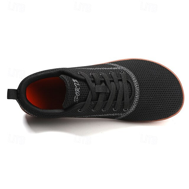 Sneakers Orange Bright Sole Men's – with Knit White