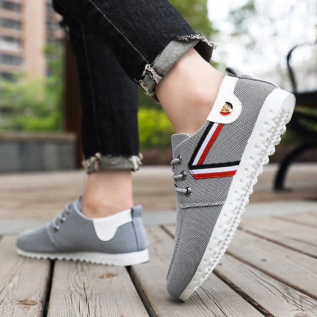 and Navy Nylon Tan Casual Men's Sneakers – Breathable