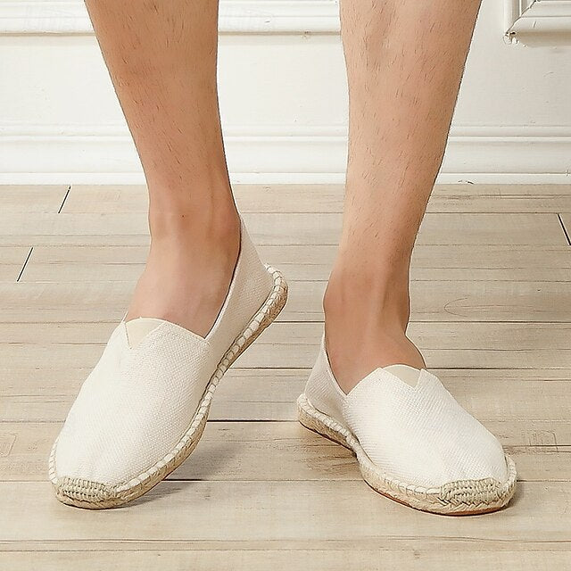 Navy Blue Canvas – Casual Shoes Slip-On Lightweight Men's
