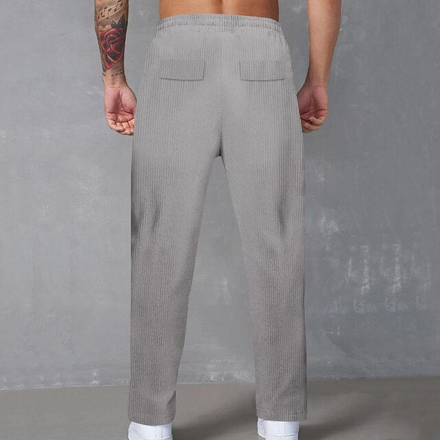 Drawstring Men's Tactical Trousers Cargo Pants