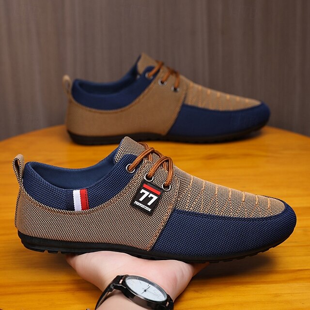Sneakers – Two-Tone Men's Breathable Casual Knit Nylon
