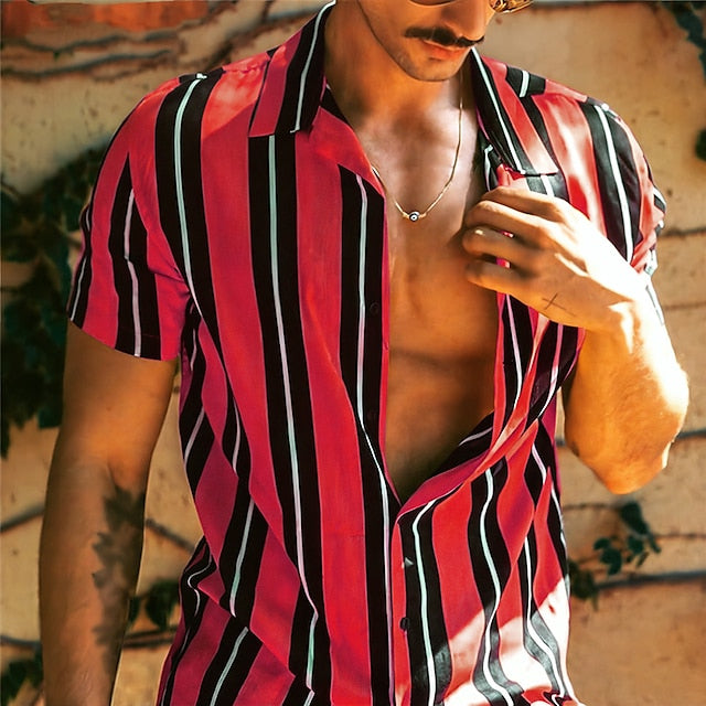 Men's Up Summer Casual Button Shirt