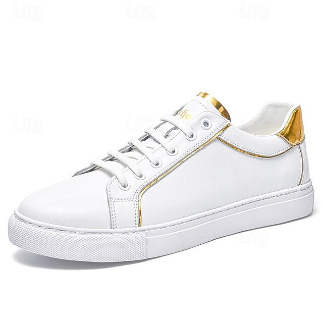 Casual Men's Walking Split Sneakers Leather Comfortable