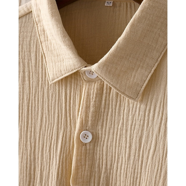 Sleeve Black Button Up khaki Men's Hooded Long Shirt