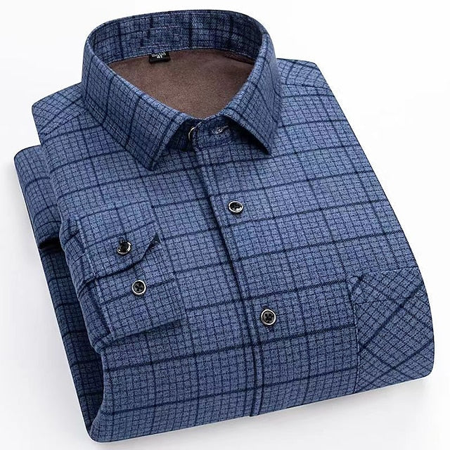 Men's Striped Vacation Round / Plaid Shacket Chevron