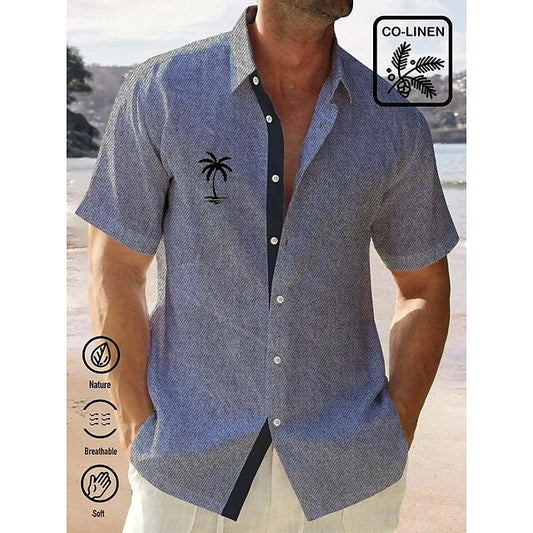 Casual Aloha Shirt Men's Summer Minimalist