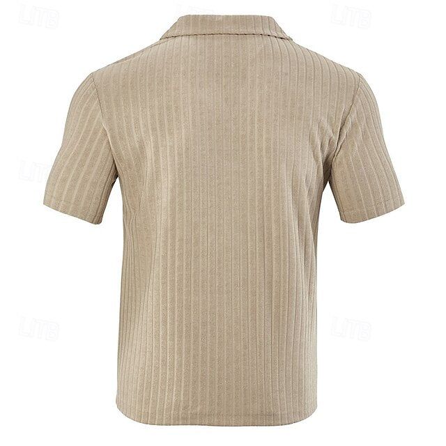 Up Button Beach Shirt Summer Men's Casual