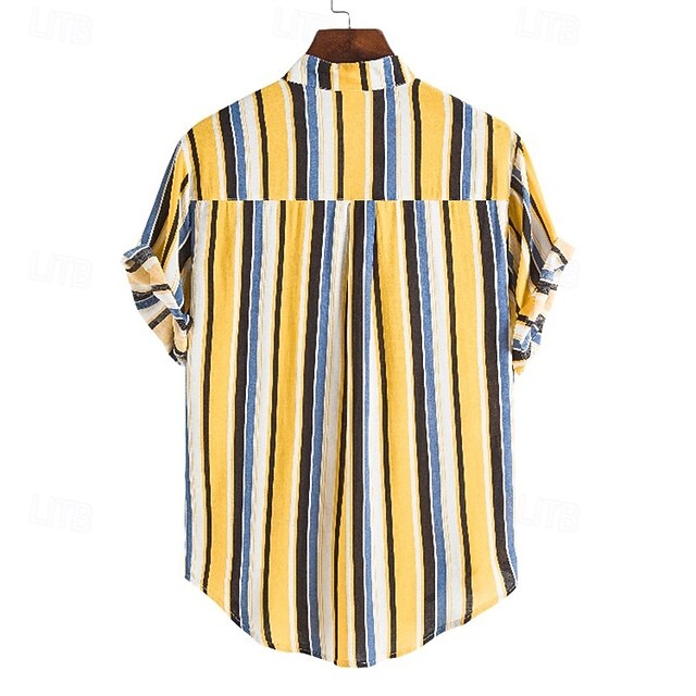 Popover Summer Beach Casual Shirt Men's