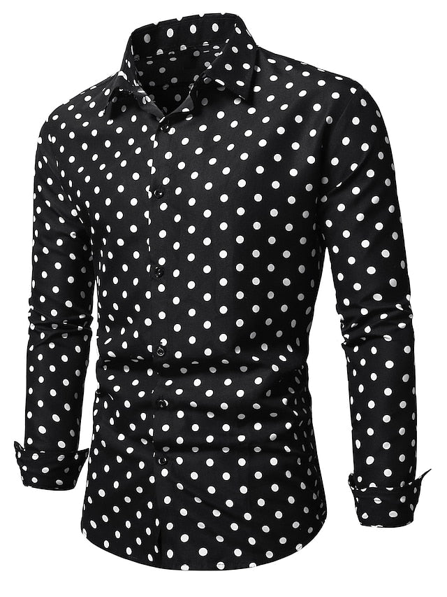 Button Shirt Black Men's Casual Summer Up