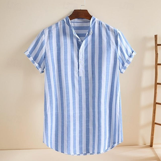 Linen Shirt Cotton Men's Summer