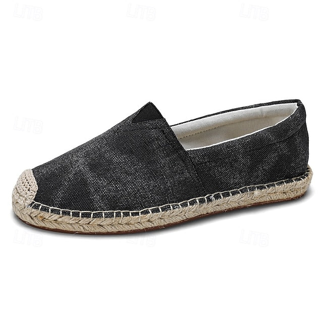 Shoes Slip-On Men's Rope with Canvas Red Espadrille Jute