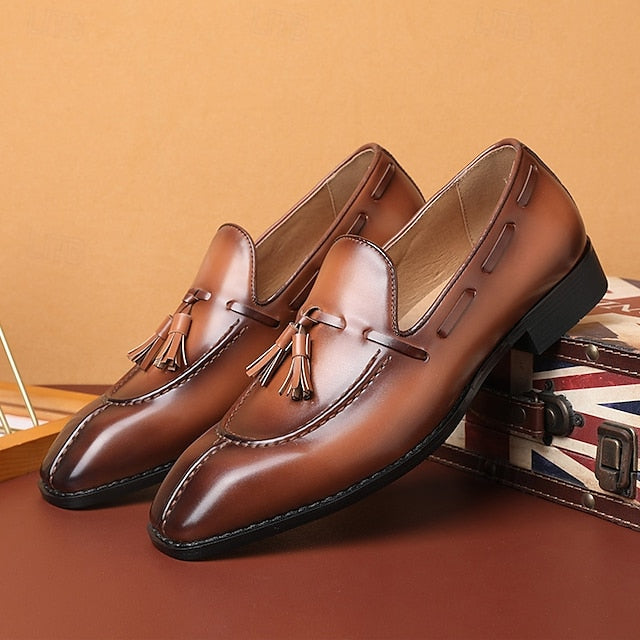 Tassel Detail Derby with Shoes - Brown Men's Kentucky