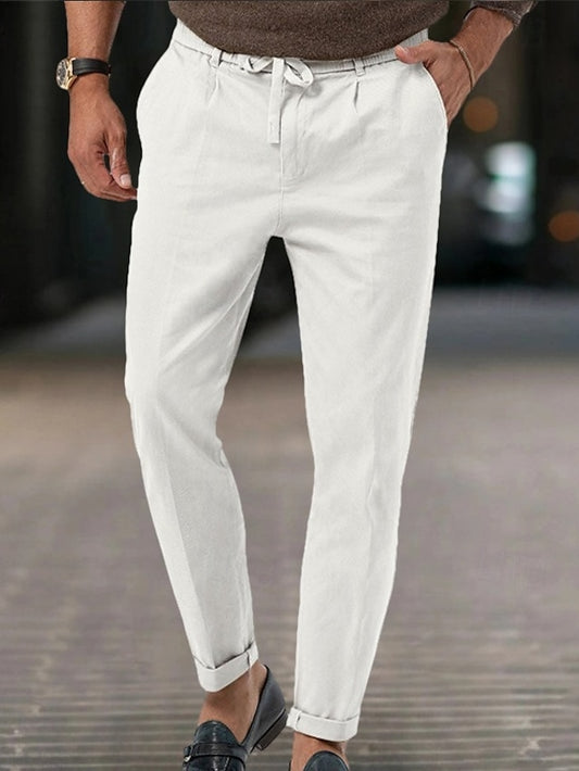 Suit Pants Men's Dress Casual Pocket Trousers